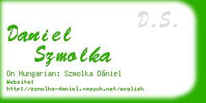 daniel szmolka business card